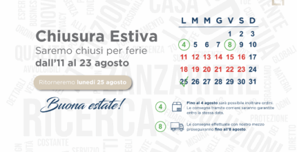 Chiusura estiva agosto 2025